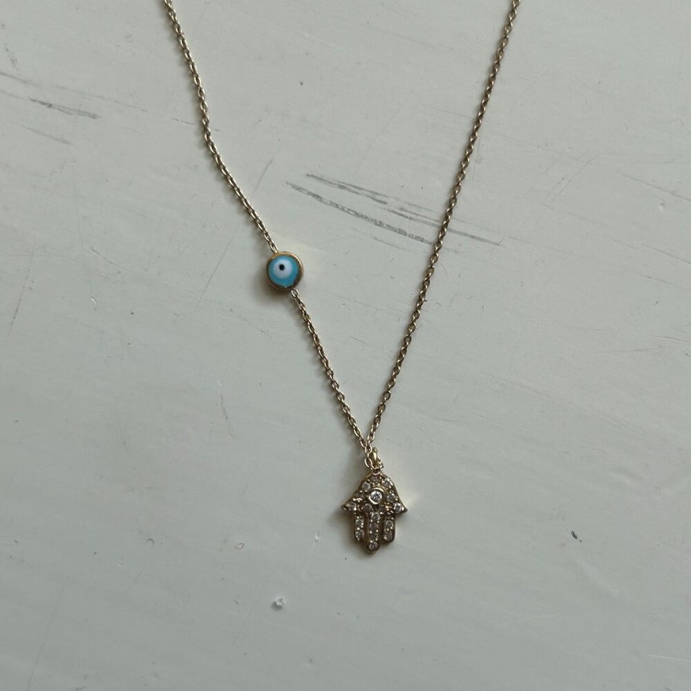 Alemdara Evil Eye Altan Necklace worn by Duchess Meghan Markle